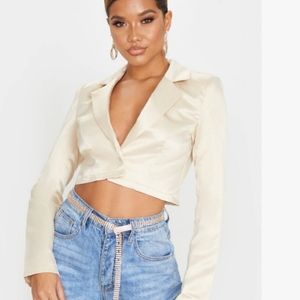 PLT cropped blazer